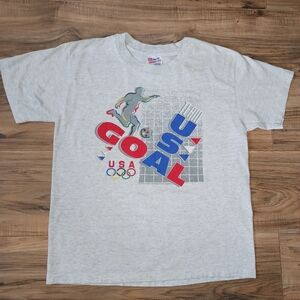 Vintage U.S. National Soccer Team T Shirt - Size Youth XL / Adult Small -